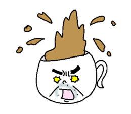 Tea Cup Man. sticker #4529630