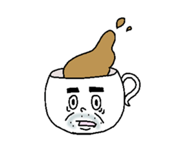 Tea Cup Man. sticker #4529639