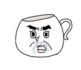 Tea Cup Man. sticker #4529648