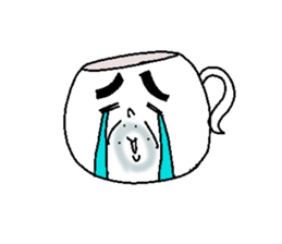 Tea Cup Man. sticker #4529649