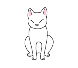 White Kitten Sticker sticker #4529736