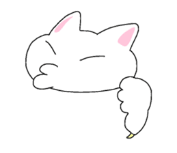 White Kitten Sticker sticker #4529742