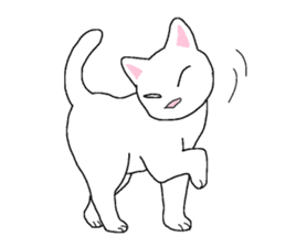 White Kitten Sticker sticker #4529744