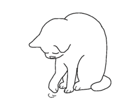 White Kitten Sticker sticker #4529746