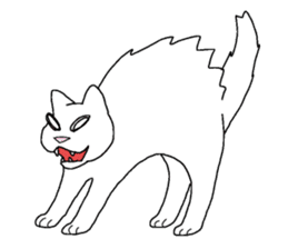 White Kitten Sticker sticker #4529747