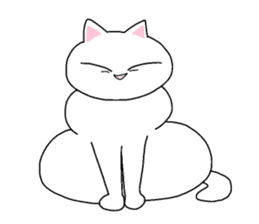 White Kitten Sticker sticker #4529750
