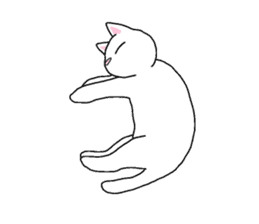 White Kitten Sticker sticker #4529757