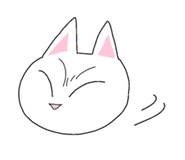 White Kitten Sticker sticker #4529762