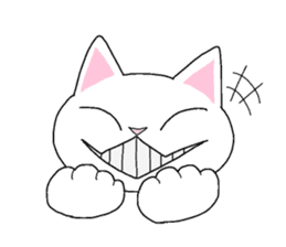 White Kitten Sticker sticker #4529763