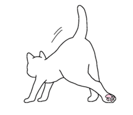 White Kitten Sticker sticker #4529774