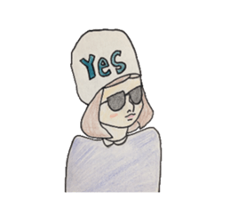 Bobcat girl sticker #4530457