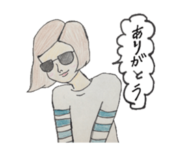 Bobcat girl sticker #4530470