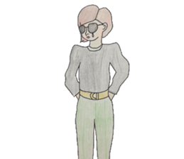 Bobcat girl sticker #4530488