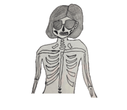 Bobcat girl sticker #4530493