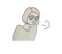 Bobcat girl sticker #4530494