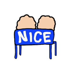 cream puff boy and cream puff girl sticker #4530859