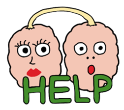 cream puff boy and cream puff girl sticker #4530884