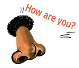 Sadness of nose sticker #4531203