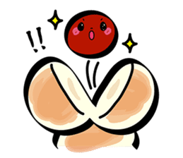 A Gunma dialect! hukahuka Yakimanju sticker #4531245