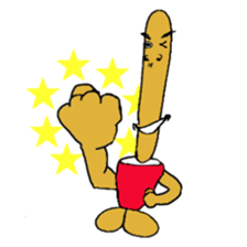 French fries man whom all people like sticker #4532316