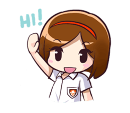 Ayu (School Girl) sticker #4532496