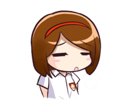 Ayu (School Girl) sticker #4532497