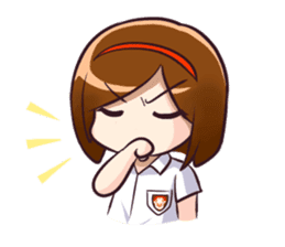 Ayu (School Girl) sticker #4532501