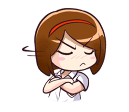 Ayu (School Girl) sticker #4532504