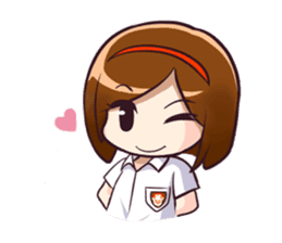 Ayu (School Girl) sticker #4532505