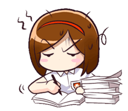 Ayu (School Girl) sticker #4532527