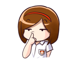 Ayu (School Girl) sticker #4532528