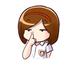 Ayu (School Girl) sticker #4532528