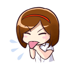 Ayu (School Girl) sticker #4532534