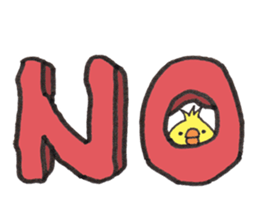 Chick Reactions  (English ver.) sticker #4532627