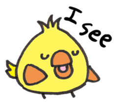 Chick Reactions  (English ver.) sticker #4532629