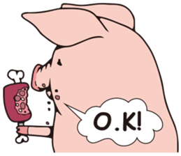 Mr.Boo the pig sticker #4532994