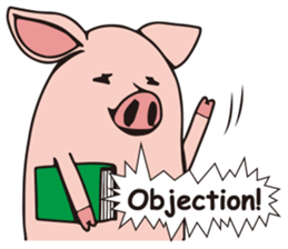 Mr.Boo the pig sticker #4533001