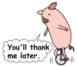 Mr.Boo the pig sticker #4533013