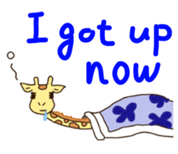 Life of cute giraffe.English version sticker #4534343