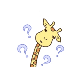 Life of cute giraffe.English version sticker #4534360