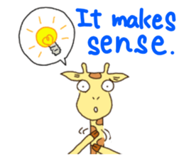 Life of cute giraffe.English version sticker #4534361