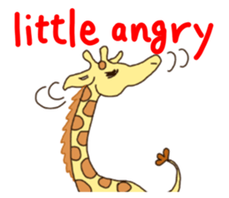 Life of cute giraffe.English version sticker #4534363