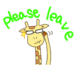 Life of cute giraffe.English version sticker #4534368