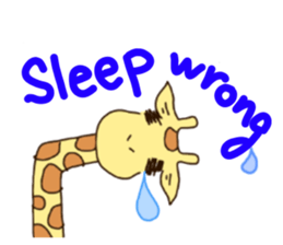 Life of cute giraffe.English version sticker #4534371