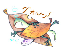 A tortoise and a gecko and slug sticker #4534938