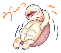 A tortoise and a gecko and slug sticker #4534942