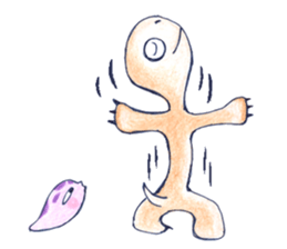 A tortoise and a gecko and slug sticker #4534956