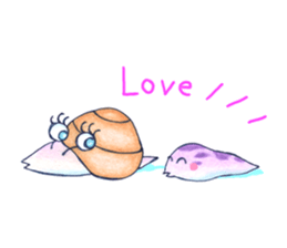 A tortoise and a gecko and slug sticker #4534965