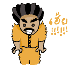 Ancient Thai man sticker #4535340