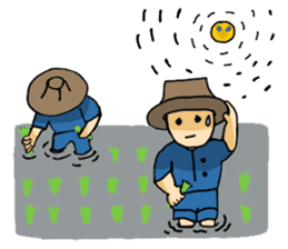 Ancient Thai man sticker #4535350